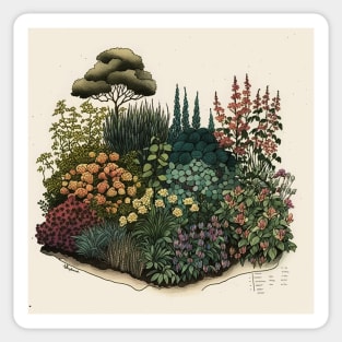 Beautiful Wildflowers garden Sticker